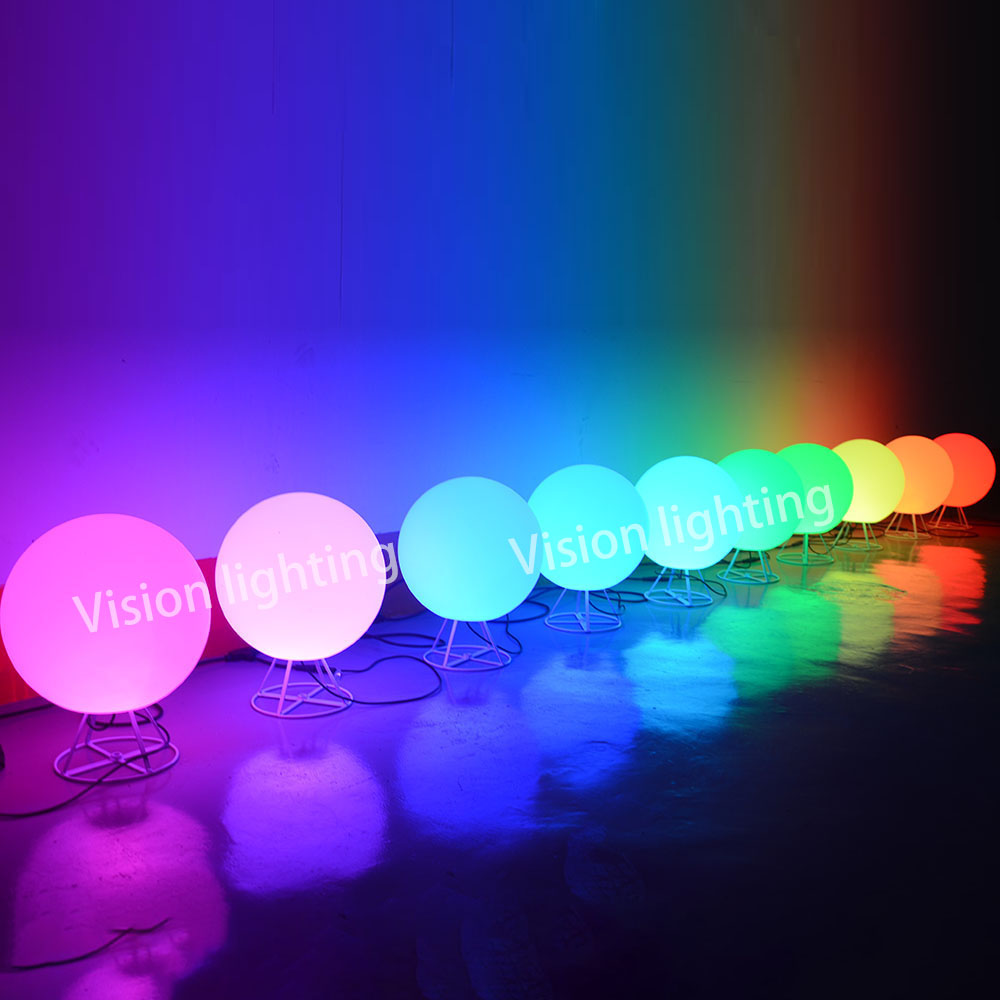 3D IP65 decoração de Natal uso ao ar livre paisagem de alta qualidade led programável TTL RGB luz de corda de bola