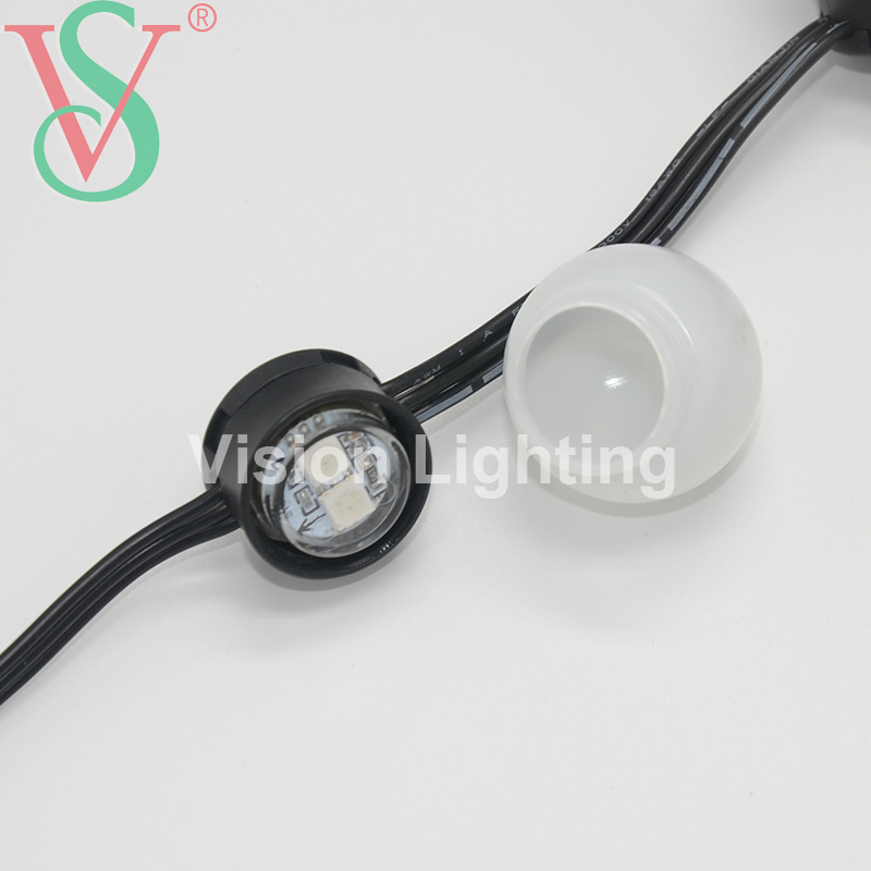 Programável WS2811 TTL pixels LED RGB Decoração de Natal IP65 bola de luz ao ar livre