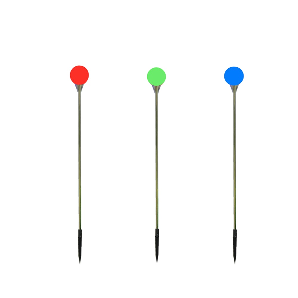 DMX/SPI RGB Decoração de paisagem de piso externo LED Luzes de bola PE Lâmpada de bola inserida no solo