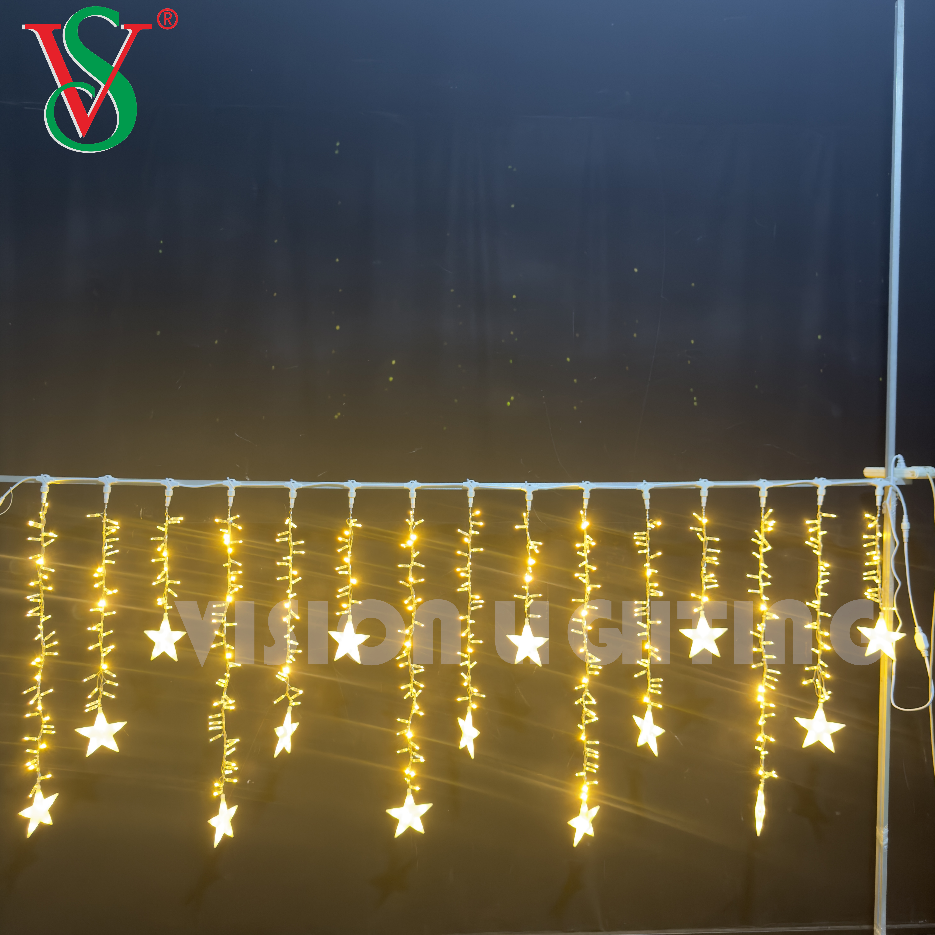 Luz de iluminação de decoração de Natal conectável Fairy LED LED ICELING LIGHT para ornamento de férias