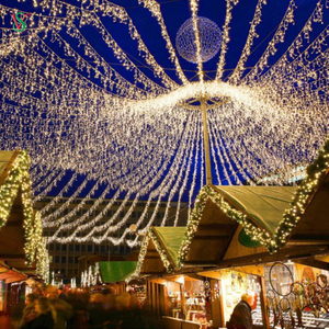 Luz de cortina de LED para decoração de pátio de bar de restaurante