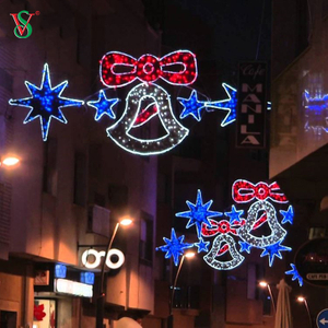 Mais nova decoração de Natal de LED gigante para ambientes externos 2D com motivos de rua grandes