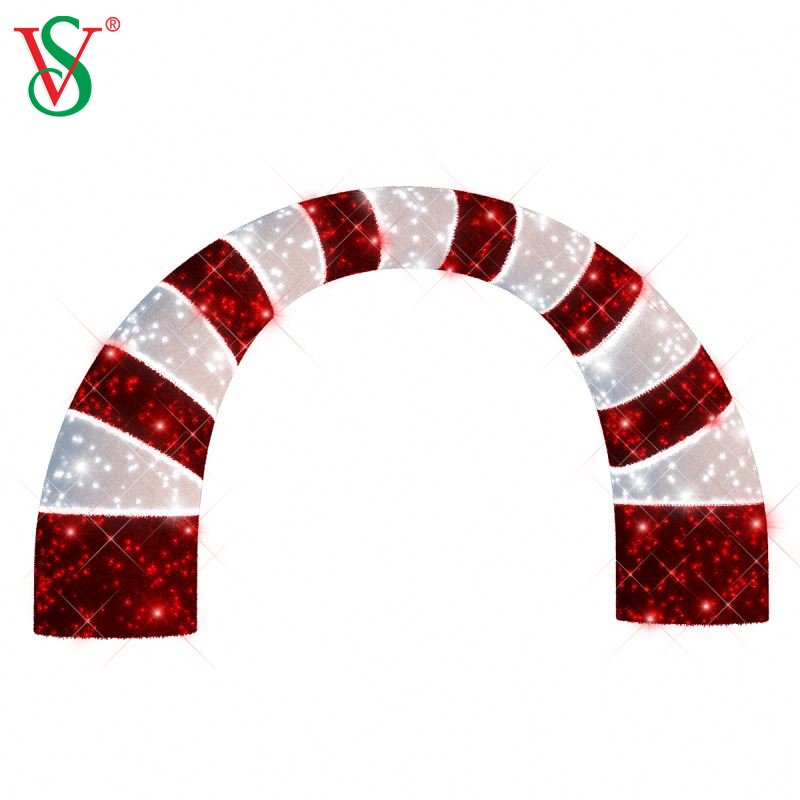 Navidad Luces ao ar livre túnel brilhante LED Illuminated Arch Motif Decoration Iluminação para exibição de Natal