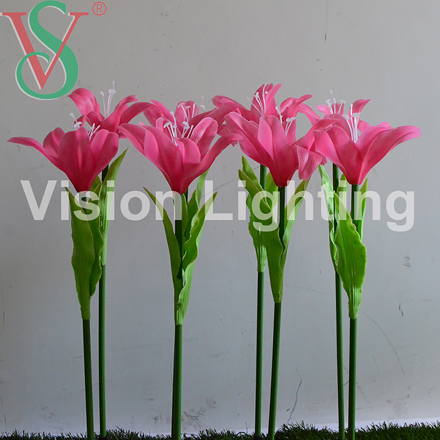 Paisagem ip65 uso decoração de natal led de alta qualidade inserir luz de flor de tulipa artificial