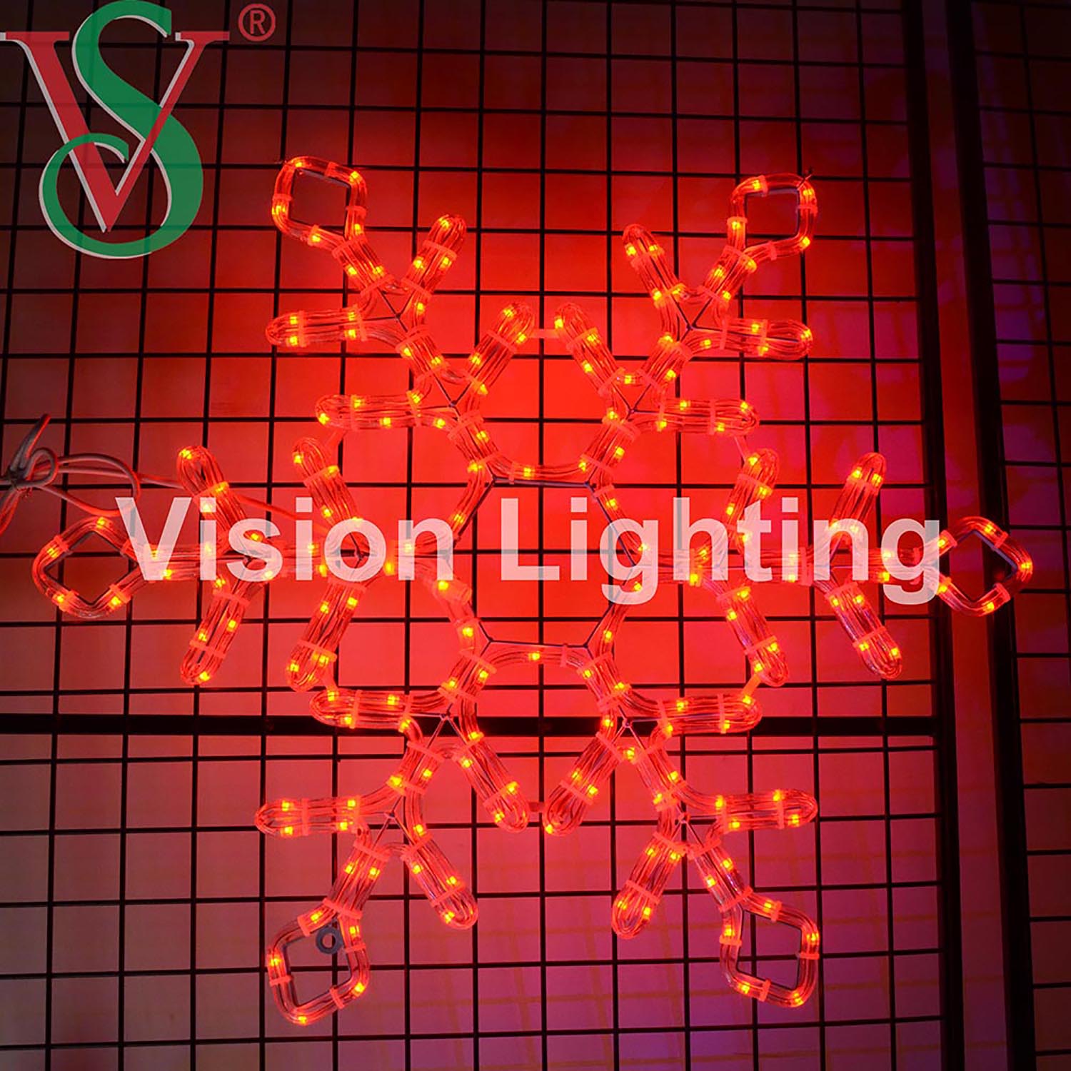 Pixel ao ar livre Escultura 2D led Paisagem decoração programável floco de neve natal RGB motivo luz