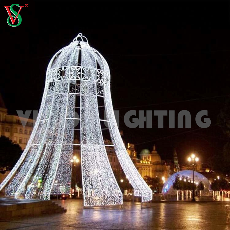 A iluminação de decoração de motivos de LED de LED de LED de LED de LED de jingle gigante ao ar livre para o Natal