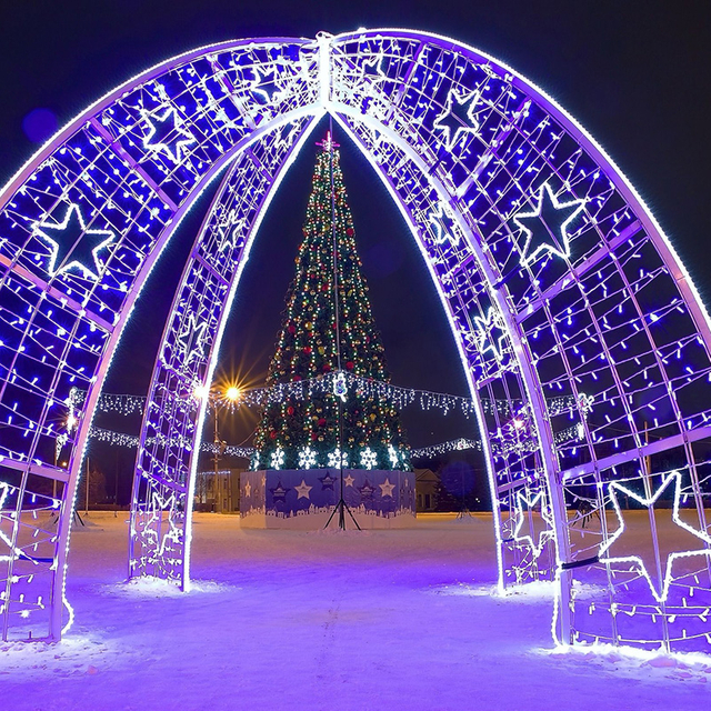 Motivo de Luz em Arco 3D
