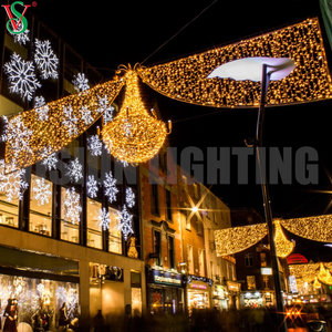 Decoração de rua com LED de Natal Iluminação de estrada 2D em toda a rua Motif Lights para iluminação da cidade