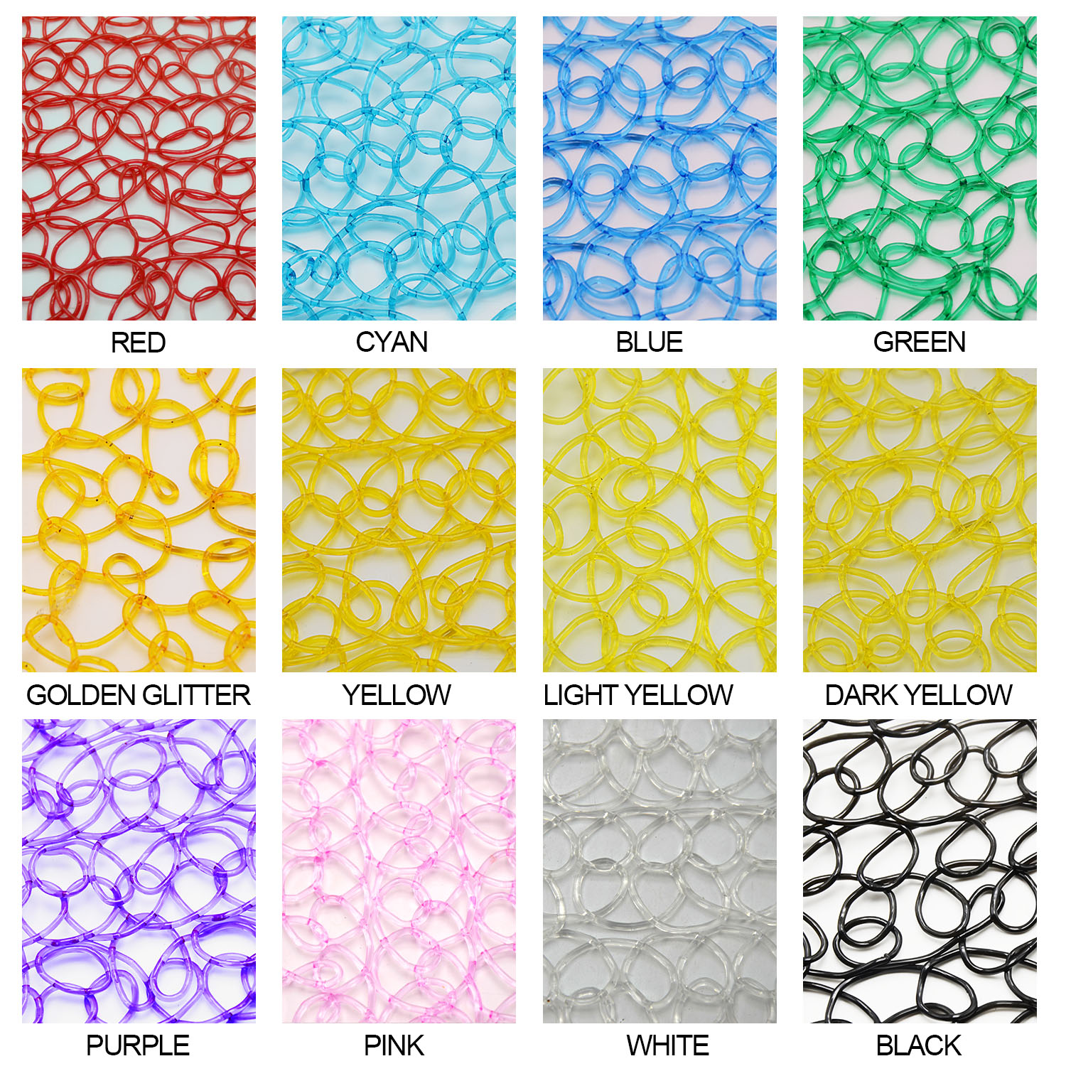 Uso externo Resistência UV de alta qualidade Material de decoração de vendas quentes Rede de malha de PVC para luz de Natal