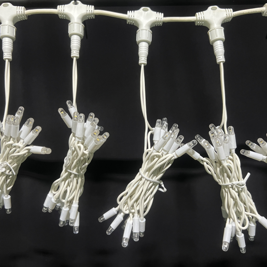 Luzes de cordas de cortina de fada LED - Iluminação decorativa interna e externa para eventos e férias