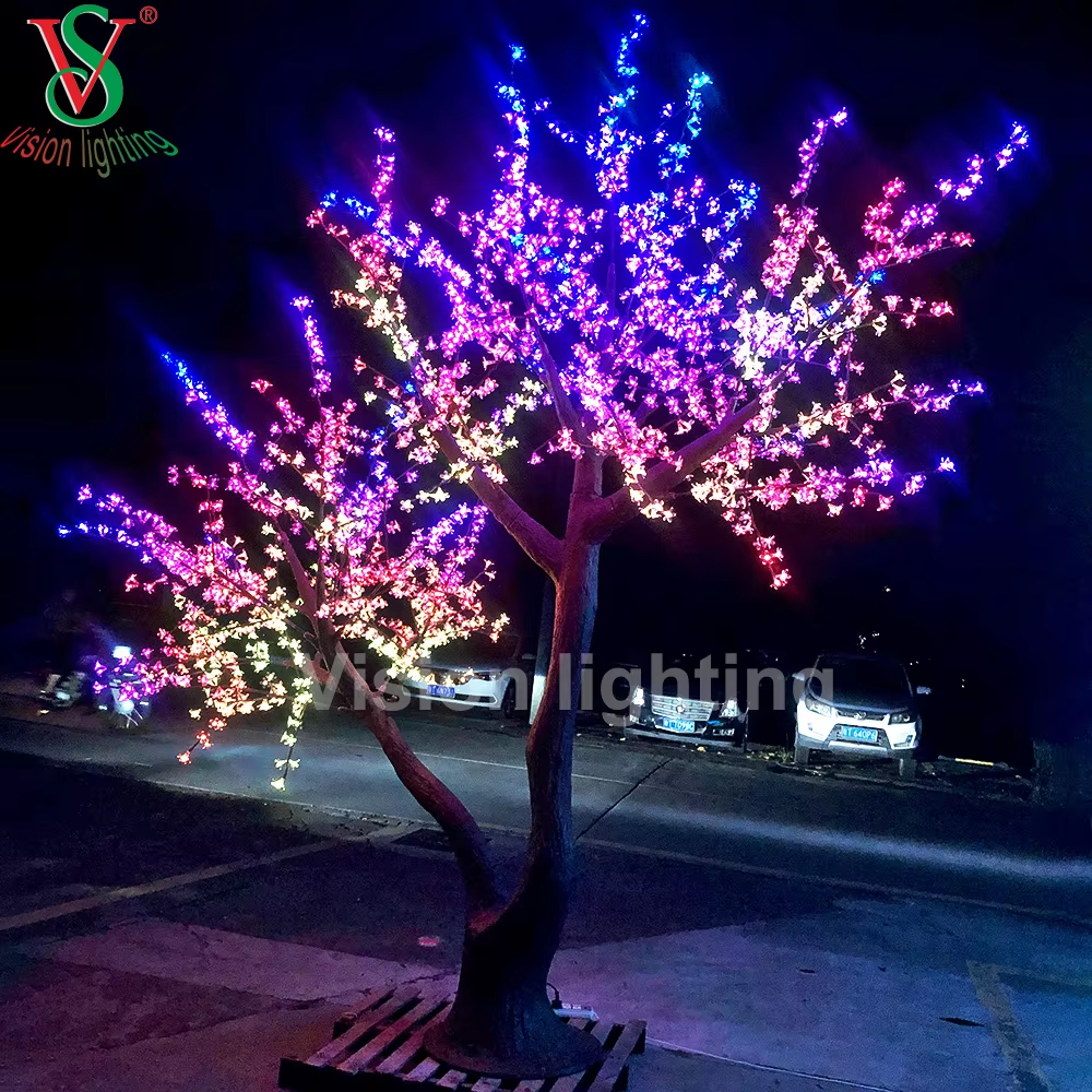 Luz de árvore de flor de cerejeira LED ao ar livre - IP65 Iluminação decorativa à prova d'água para parque de jardim e exibição de eventos
