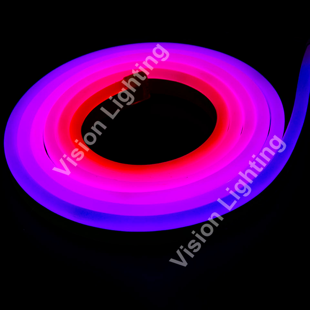 Faixa de LED de alto brilho RGB Flex Neon Lights para decoração ao ar livre