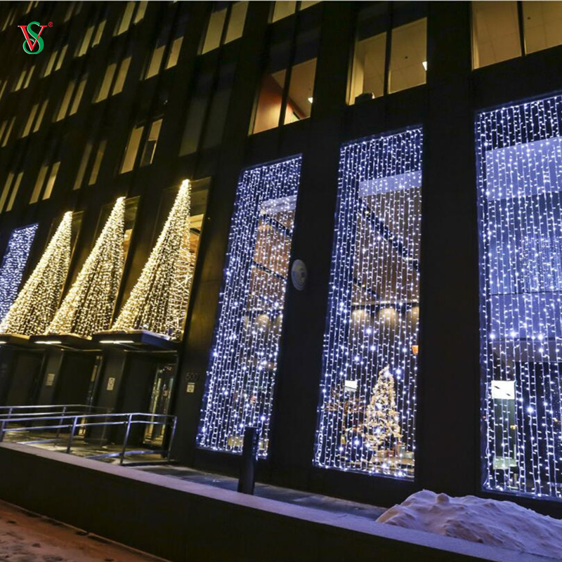 Luz de cortina de LED para decoração de feriados na estrada 