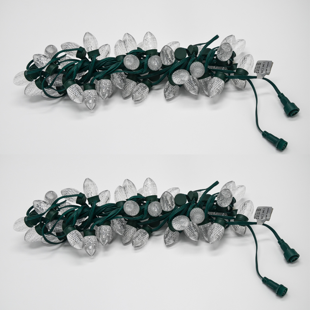 Decoração de Natal IP65 programável WS2811 TTL LED RGB pixels luz de corda de morango para uso externo