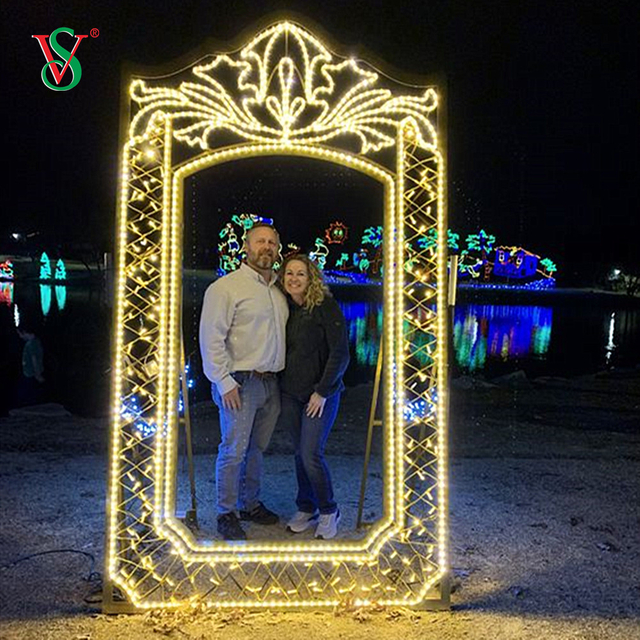 Molduras criativas para fotos 2D 3D Motif Light Adereços para decoração de festas