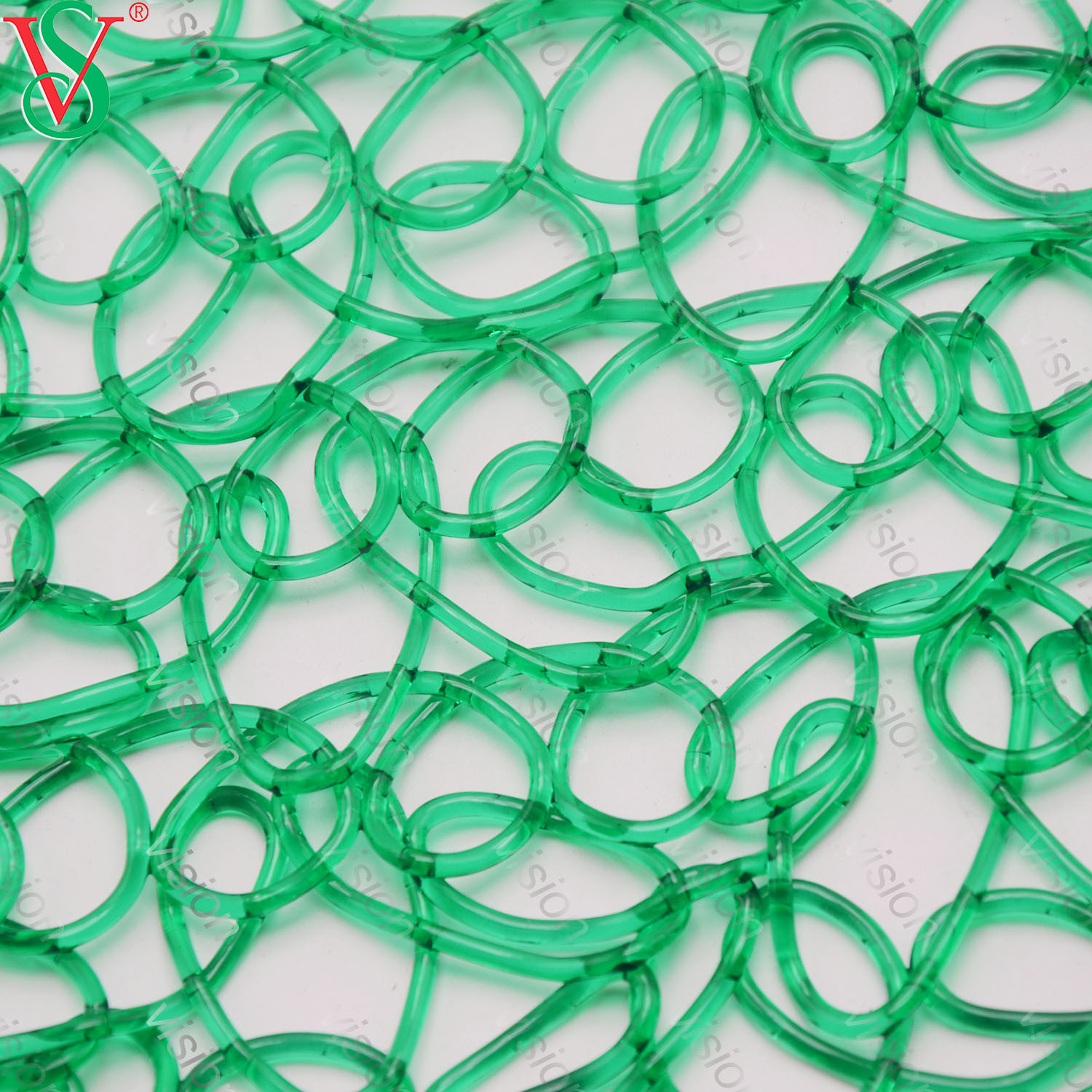 Tapete de malha de PVC de alta transmitância de luz para decoração de motivo ao ar livre