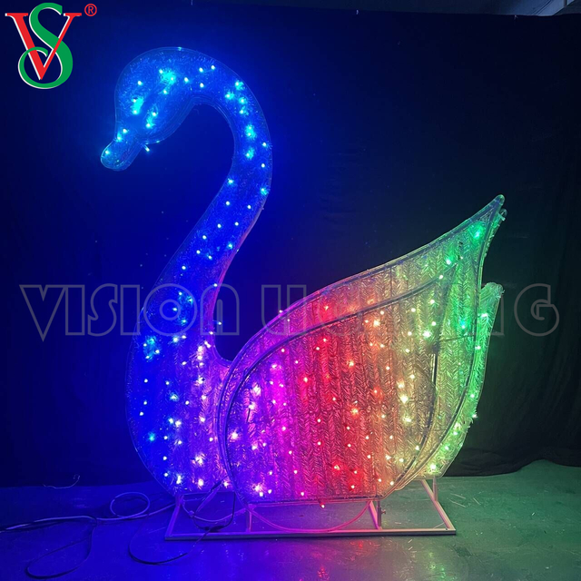 As luzes do pixel de SPI TTL WS2811 conduziram a luz programável da cisne do RGB da festão do pixel