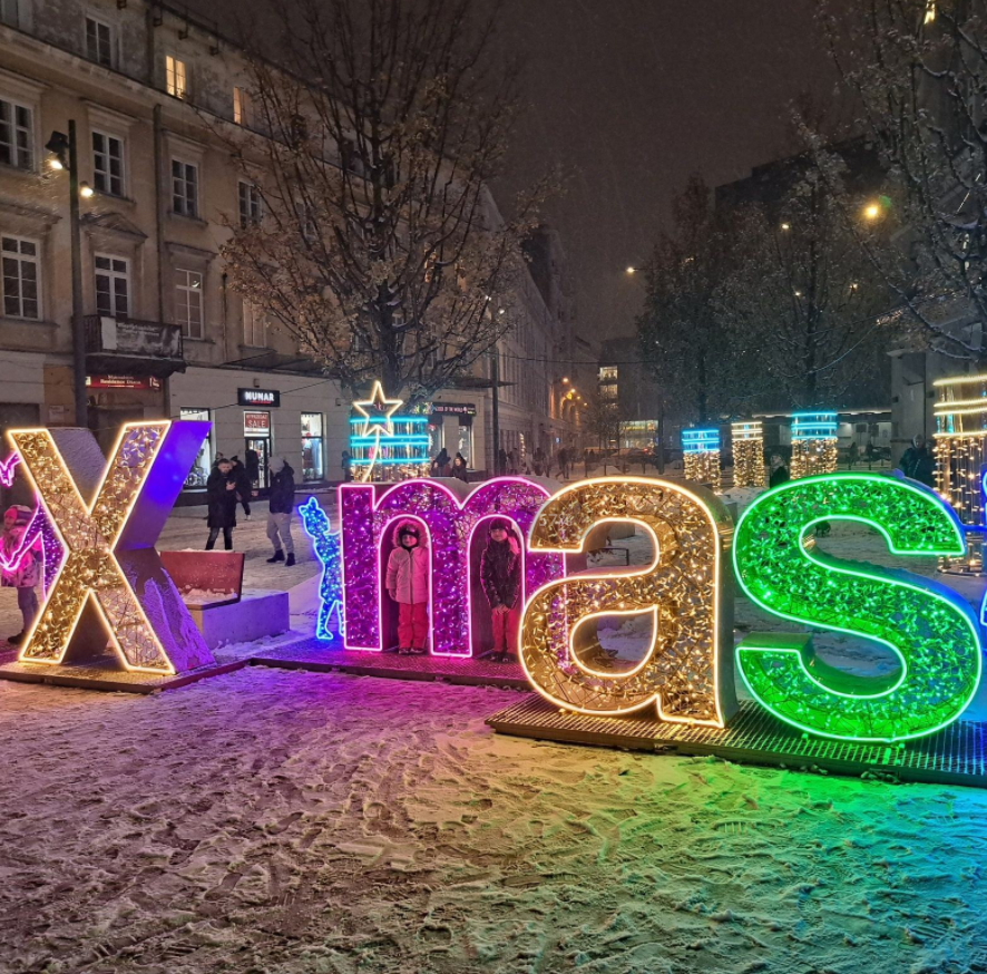 Placa de sinalização de Natal iluminada em 3D para exterior, luz de decoração com motivo LED