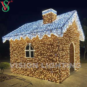 Luzes de decoração de motivos 3D de Natal ao ar livre