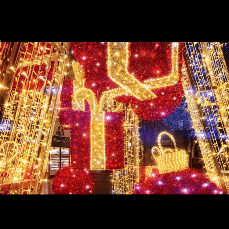 Que tipo de luz você usou nas decorações de Natal?