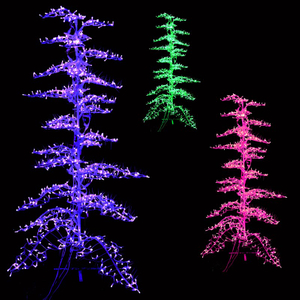 Motivo de paisagem personalizado Pixels DMX512/TTL decoração ao ar livre Chrismtas RGB luz da árvore