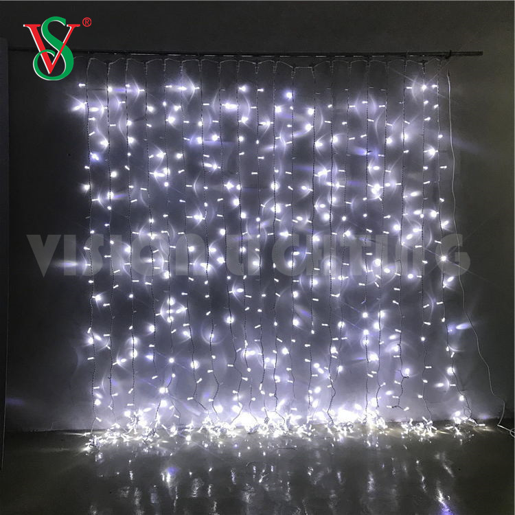 Luzes de cordas de cortina de fada LED - Iluminação decorativa interna e externa para eventos e férias