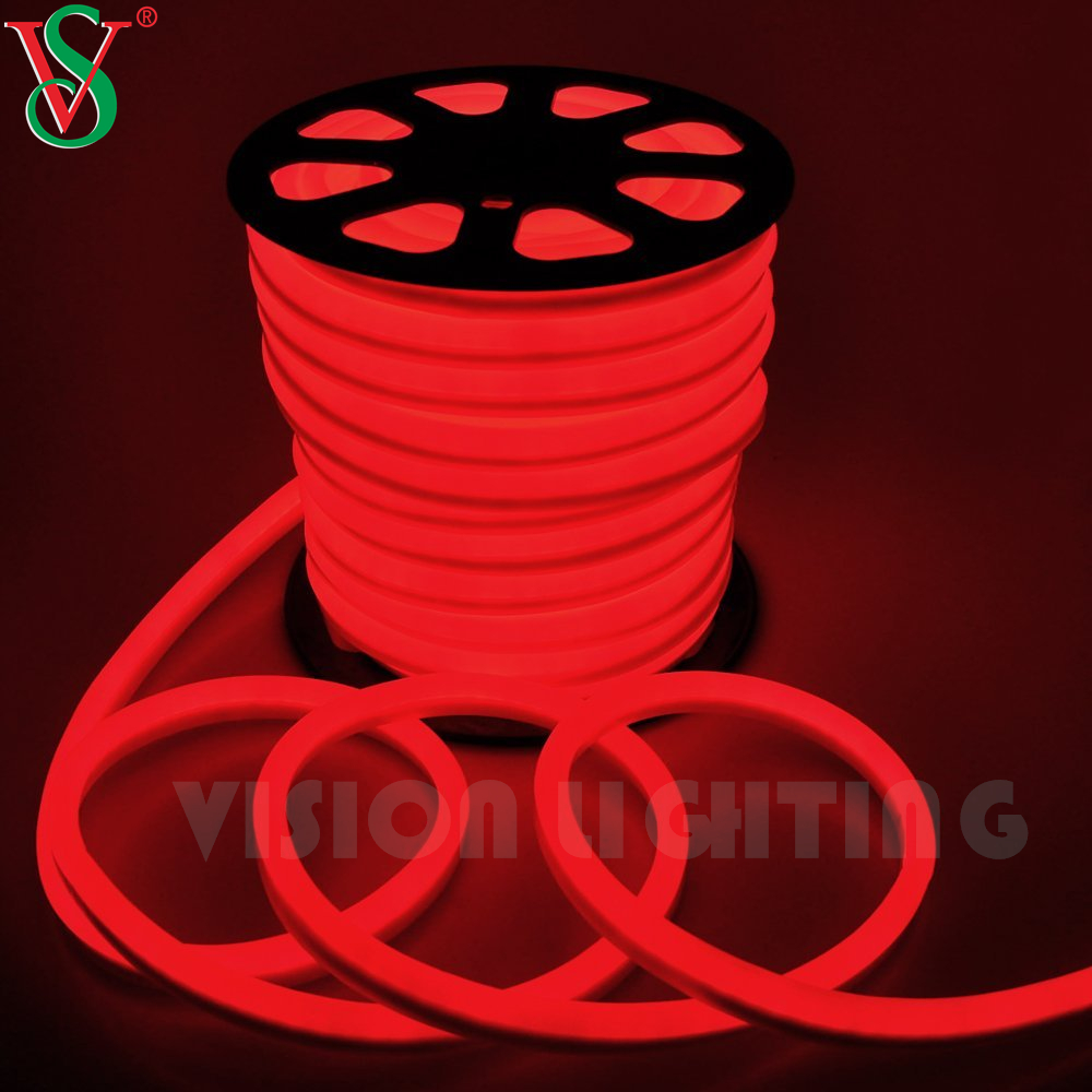 Impermeabilizante 15*25mm/8*16mm faixa de lâmpada flexível 24V/110V/220V/LED Luzes de néon flexíveis para montagem de parede externa