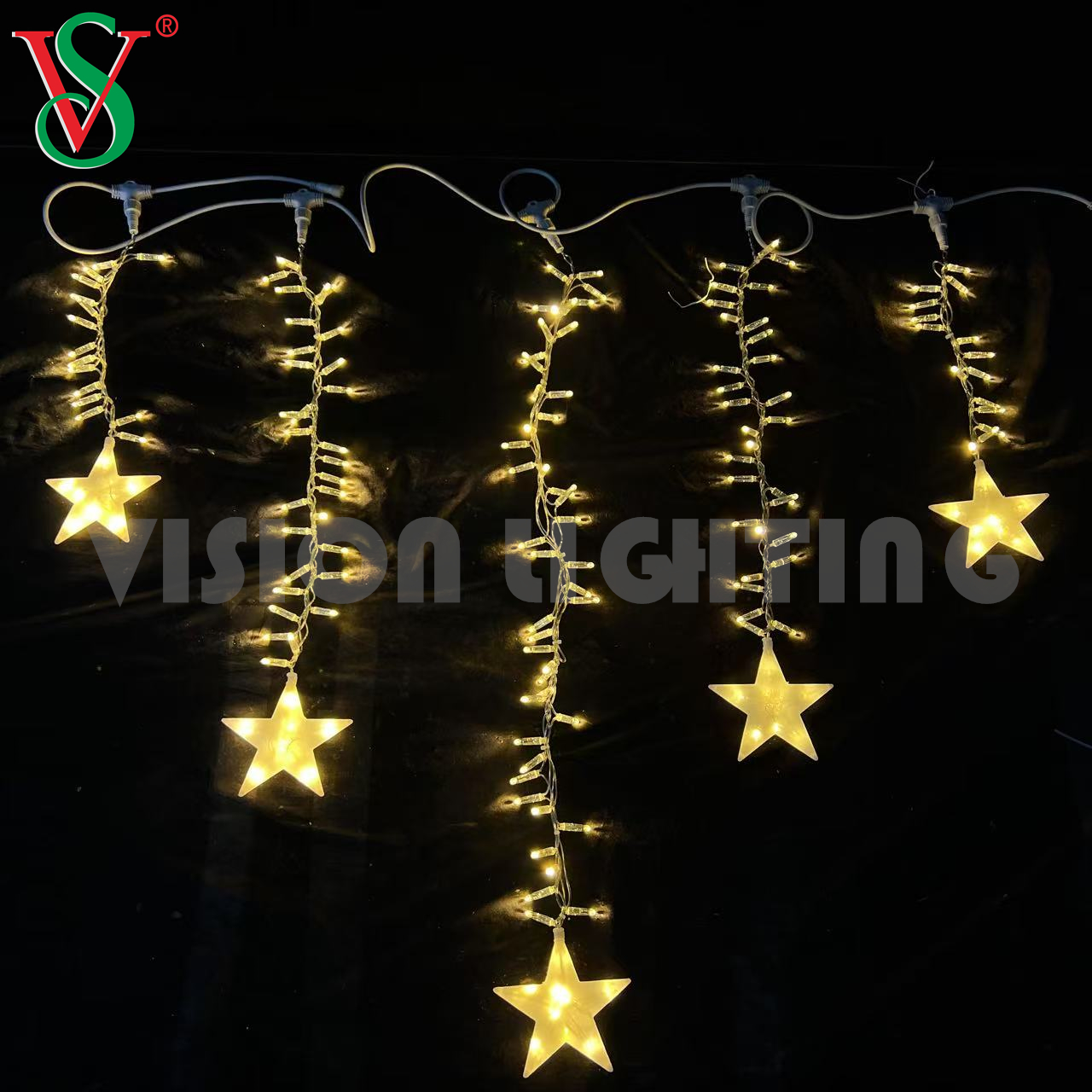 Luz de iluminação de decoração de Natal conectável Fairy LED LED ICELING LIGHT para ornamento de férias