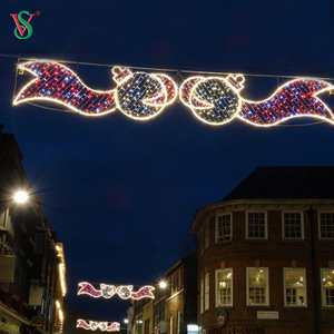 Atacado luzes de natal personalizadas profissionais ao ar livre 2D em toda a rua decoração de luz