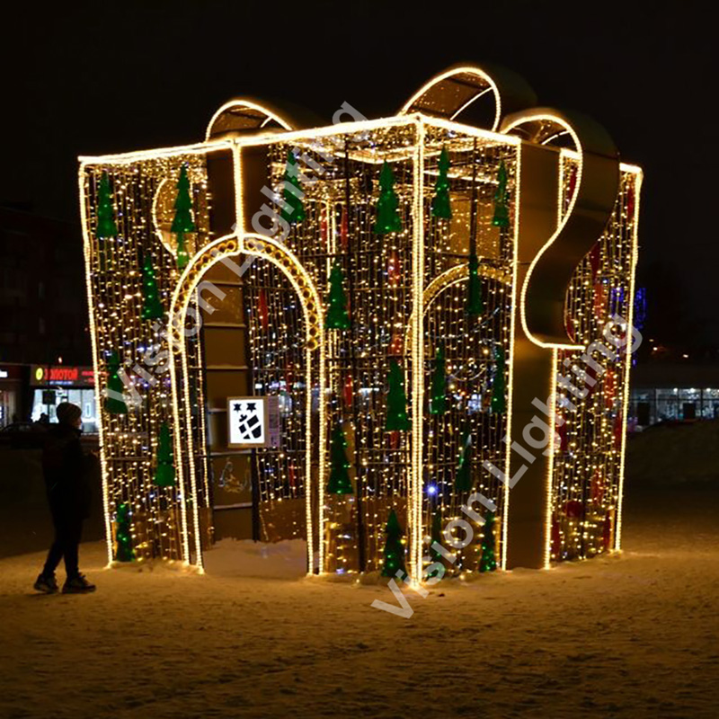 Luz de caixa de presente